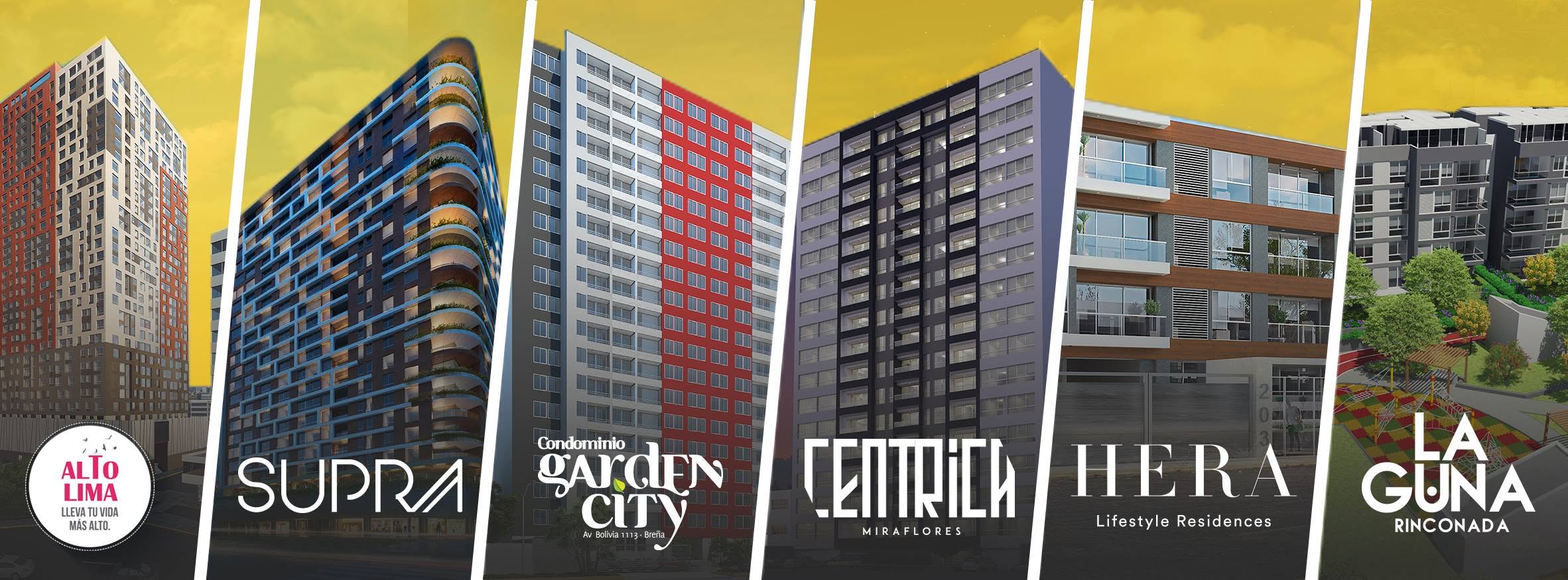 Skyline de Proyectos Armas Doomo: Alto Lima, Supra, Garden City, Céntrica, Hera, La Laguna Rinconada